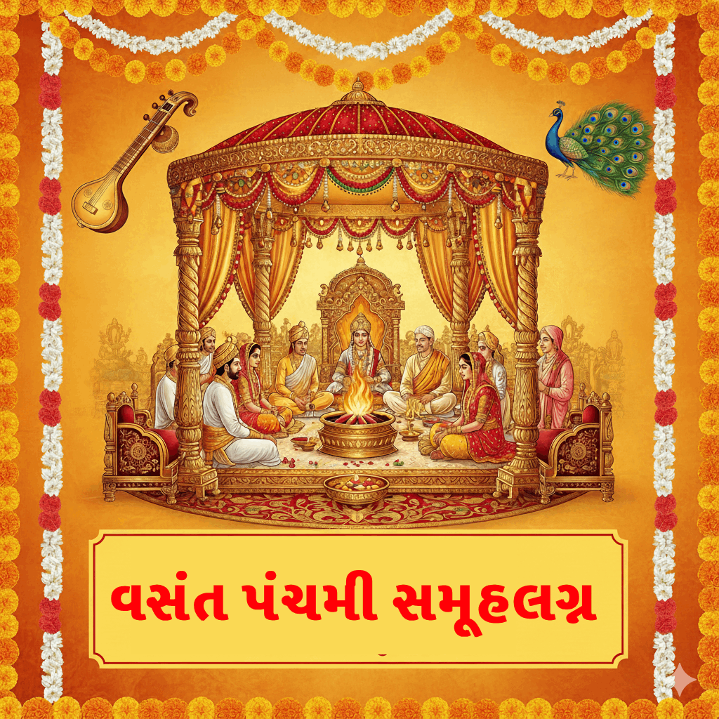 વસંત પંચમી તા ૨૩-૧-૨૦૨૬ ના રોજ સમગ્ર દેશભરમાં વિવિધ સ્થળોએ આવેલી કચ્છ કડવા પાટીદાર સમાજો દ્વારા સમૂહ લગ્નોનાં આયોજન કરાયાં